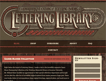 Tablet Screenshot of letteringlibrary.com